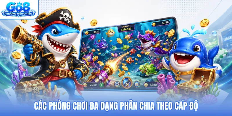 Các phòng chơi đa dạng phân chia theo cấp độ Các phòng chơi đa dạng phân chia theo cấp độ