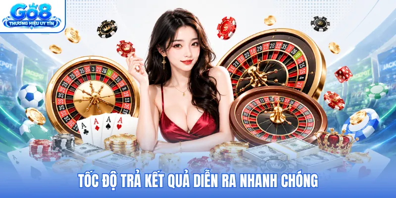 Tốc độ trả kết quả diễn ra nhanh chóng